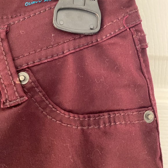 New INC burgundy skinny leg curvy fit pants-smoke free home - Picture 2 of 4